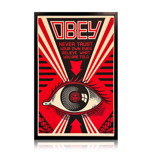 SHEPARD FAIREY 'Obey Eye' (2011) RARE Framed Offset Lithograph