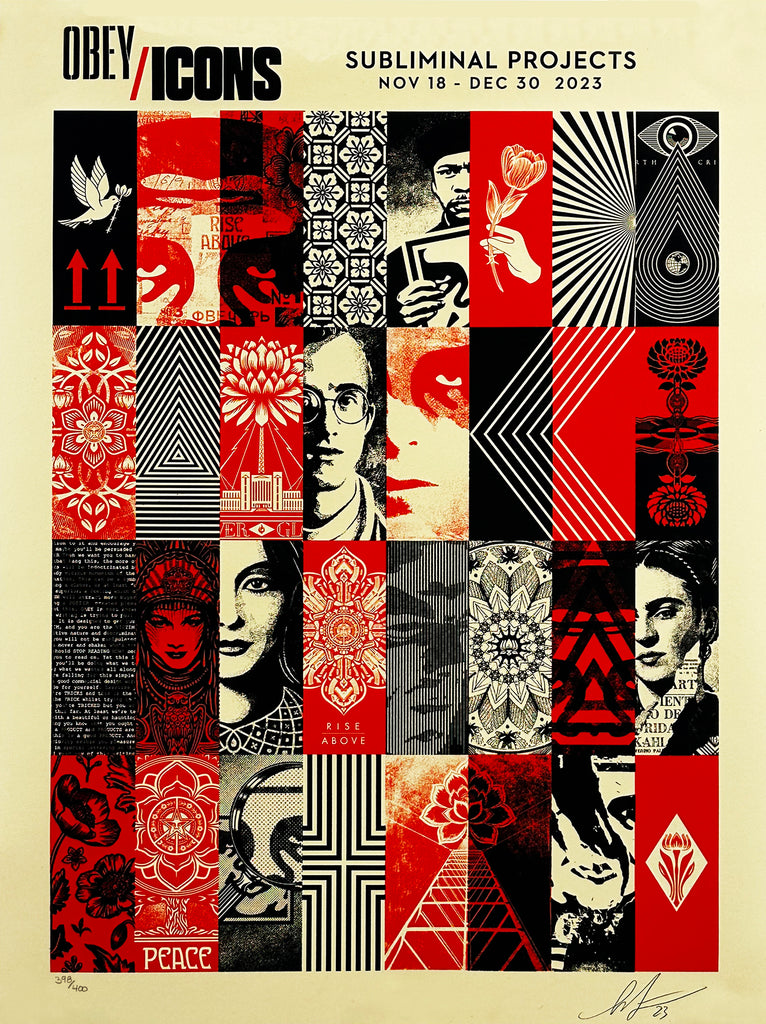 SHEPARD FAIREY 'Obey/Icons' (2023) Screen Print (#398) - Signari Gallery 