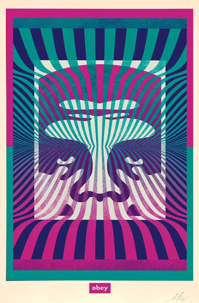 SHEPARD FAIREY 'Op-Art Icon' (2024) Hand-Signed Offset Lithograph