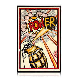 SHEPARD FAIREY 'POWer' (2014) RARE Framed Offset Lithograph