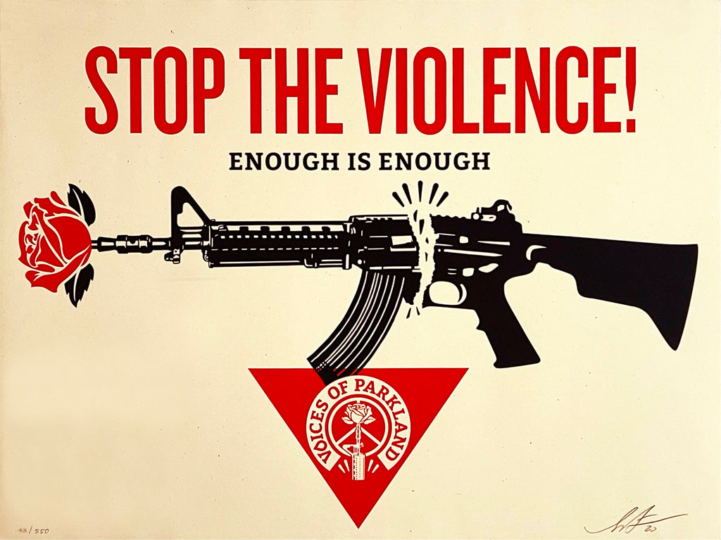 SHEPARD FAIREY 'Parkland Voices' (2020) Screen Print - Signari Gallery 