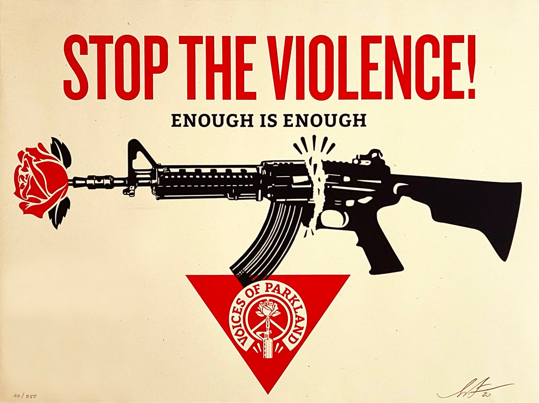 SHEPARD FAIREY 'Parkland Voices' (2020) Screen Print - Signari Gallery 