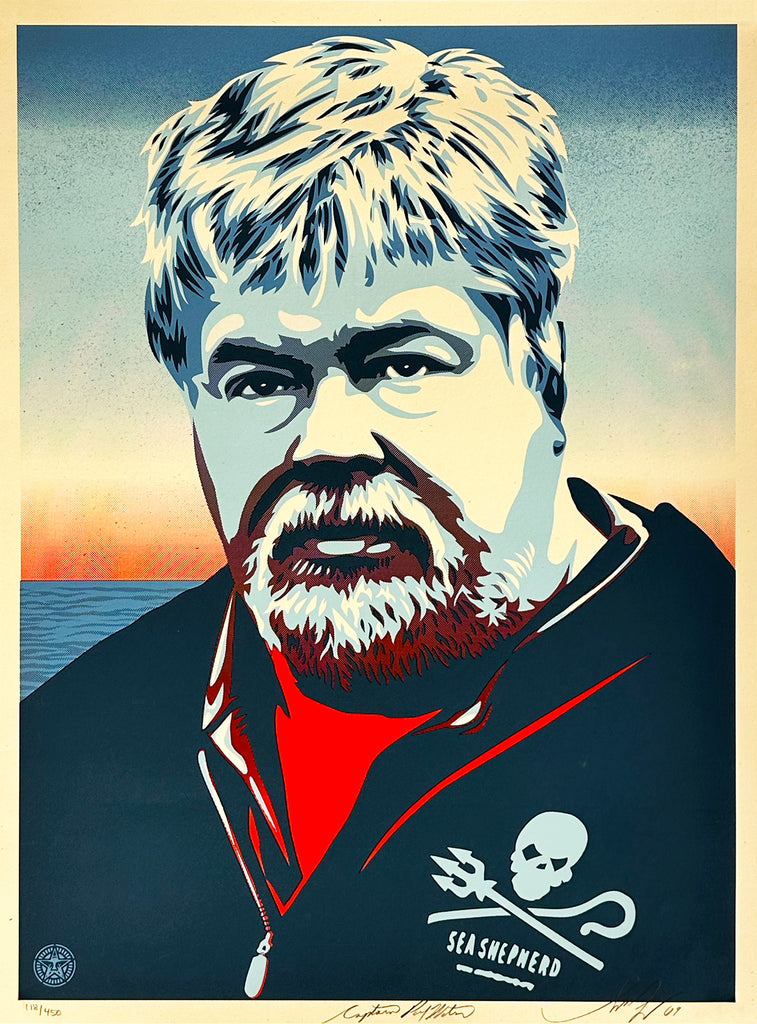 SHEPARD FAIREY 'Paul Watson: Sea Shepherd' Screen Print - Signari Gallery 