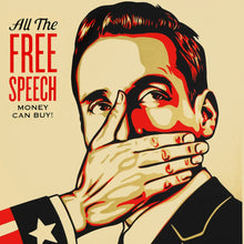 Load image into Gallery viewer, SHEPARD FAIREY 'Pay Up Or Shut Up' (2015) Rare Screen Print