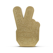 Load image into Gallery viewer, SHEPARD FAIREY &#39;Peace Fingers&#39; (2024) Resin Designer Art Sculpture (gold)