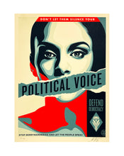 Load image into Gallery viewer, SHEPARD FAIREY &#39;Political Voice&#39; (2023) Screen Print - Signari Gallery 