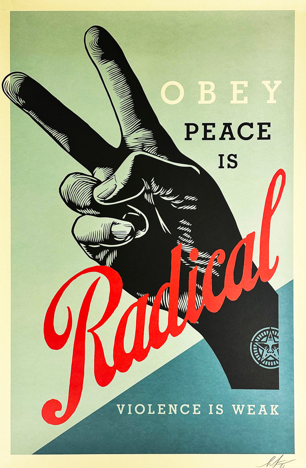 SHEPARD FAIREY 'Radical Peace' Offset Lithograph - Signari Gallery 