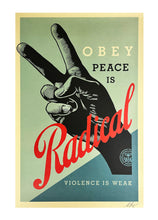 Load image into Gallery viewer, SHEPARD FAIREY &#39;Radical Peace&#39; Offset Lithograph - Signari Gallery 