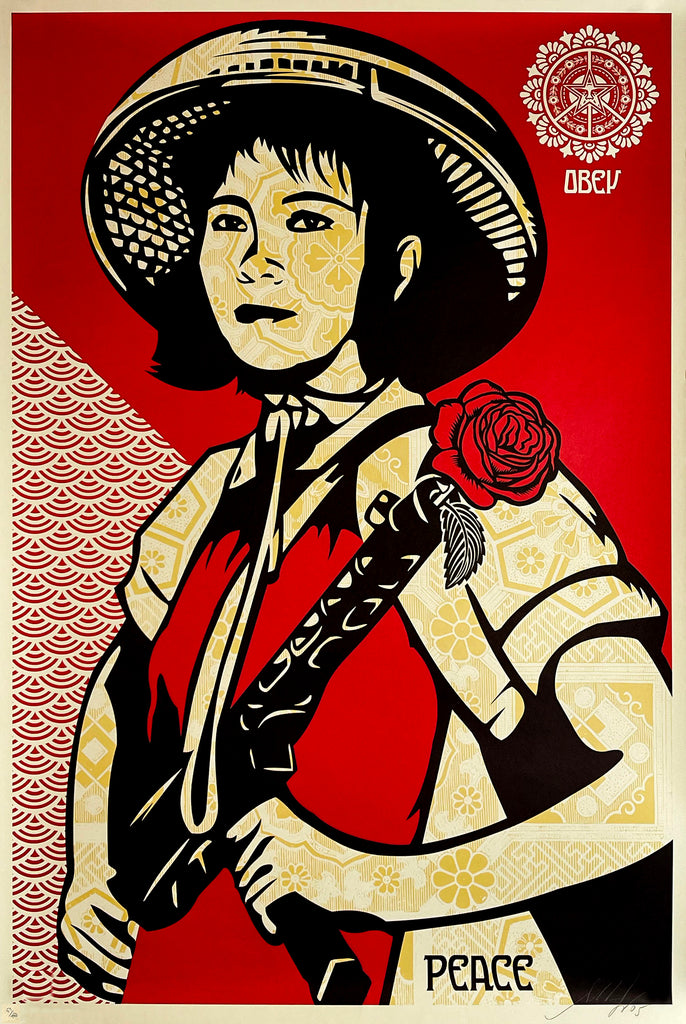 SHEPARD FAIREY 'Revolution Woman' (2005) Rare Screen Print