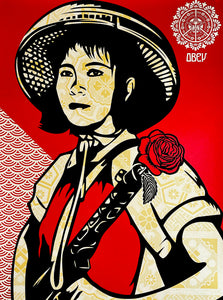 SHEPARD FAIREY 'Revolution Woman' (2005) Rare Screen Print