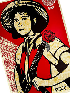 SHEPARD FAIREY 'Revolution Woman' (2005) Rare Screen Print