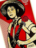 SHEPARD FAIREY 'Revolution Woman' (2005) Rare Screen Print