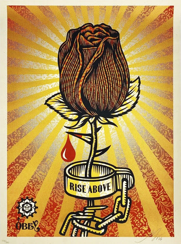 SHEPARD FAIREY 'Rose Shackle' (2006) Screen Print - Signari Gallery 