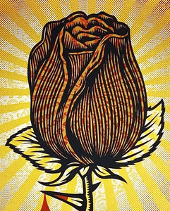 SHEPARD FAIREY 'Rose Shackle' (2006) Screen Print - Signari Gallery 