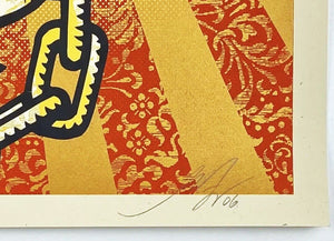 SHEPARD FAIREY 'Rose Shackle' (2006) Screen Print - Signari Gallery 