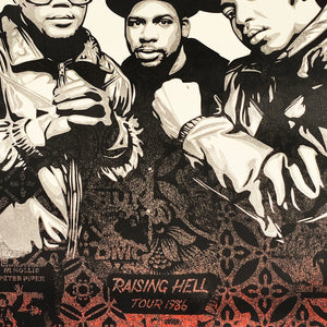 SHEPARD FAIREY 'Run-DMC: Raising Hell' (2019) Screen Print (red) - Signari Gallery 