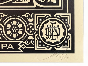 SHEPARD FAIREY 'SSI: Mea Culpa' (black) Screen Print - Signari Gallery 