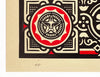 SHEPARD FAIREY 'SSI: Mea Culpa' (black/red) Screen Print - Signari Gallery 
