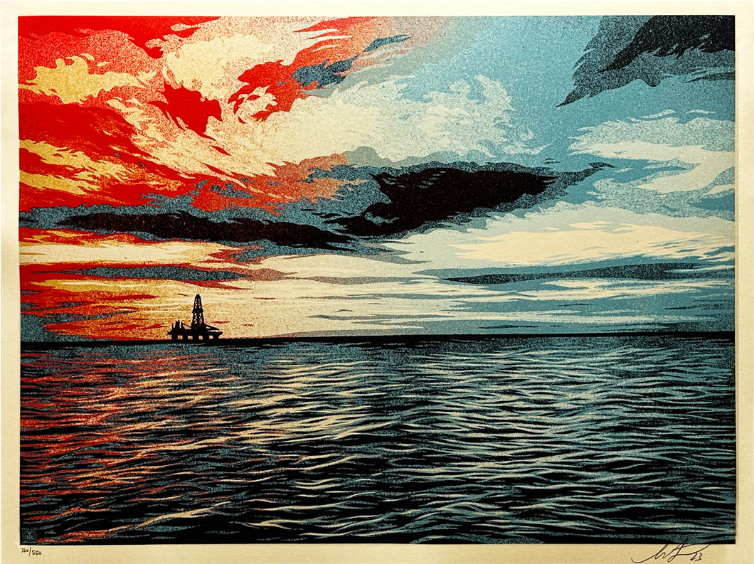 SHEPARD FAIREY 'Sunset as the Fall Approaches' Screen Print - Signari Gallery 