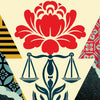SHEPARD FAIREY 'Uplift Justice' (2026) Hand-Signed Offset Lithograph - Signari Gallery 