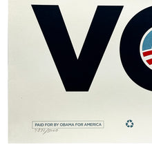 Load image into Gallery viewer, SHEPARD FAIREY &#39;VOTE (Obama 2008)&#39; RARE Original Archival Pigment Print