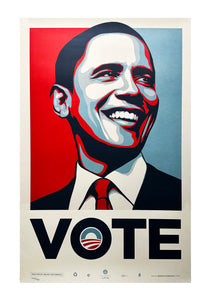 SHEPARD FAIREY 'VOTE (Obama 2008)' RARE Archival Print - Signari Gallery 