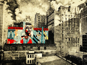 SHEPARD FAIREY 'Voting Rights are Human Rights - MKE Mural' (2020) Screen Print - Signari Gallery 
