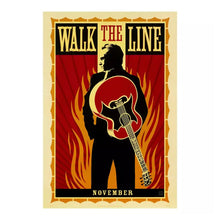 Load image into Gallery viewer, SHEPARD FAIREY &#39;Walk the Line&#39; (2005) Rare Offset Movie Poster