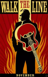 SHEPARD FAIREY 'Walk the Line' (2005) Rare Offset Movie Poster