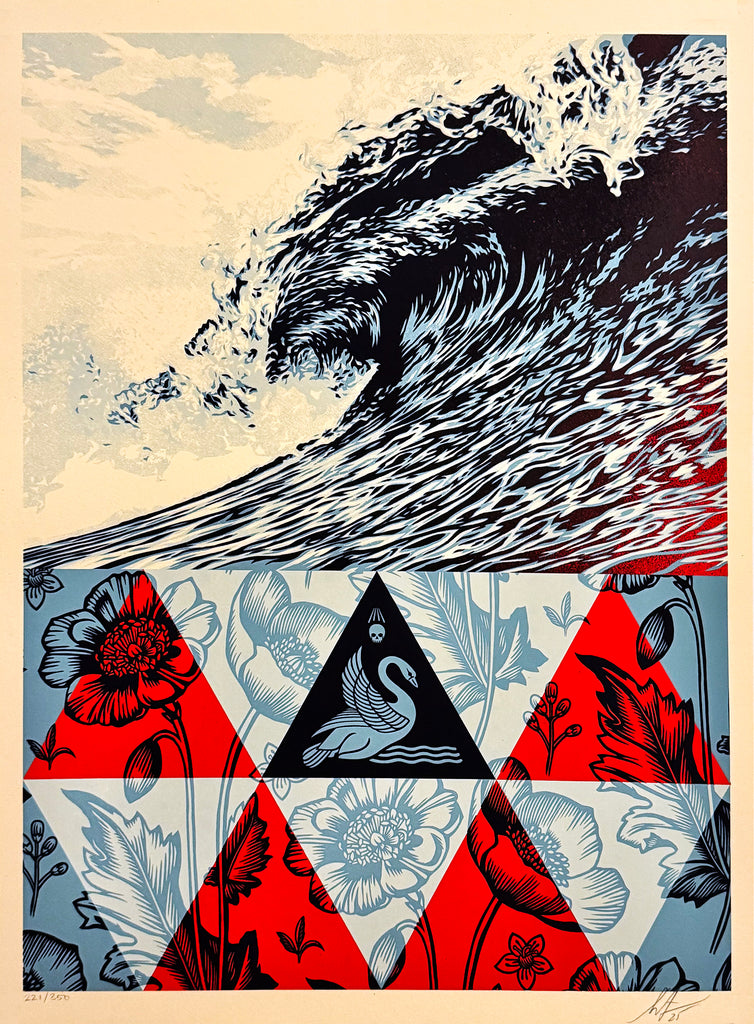 SHEPARD FAIREY 'Wave of Distress' (2025) Limited Edition Screen Print (#21)