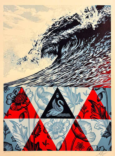 SHEPARD FAIREY 'Wave of Distress' (2025) Limited Edition Screen Print (#21)