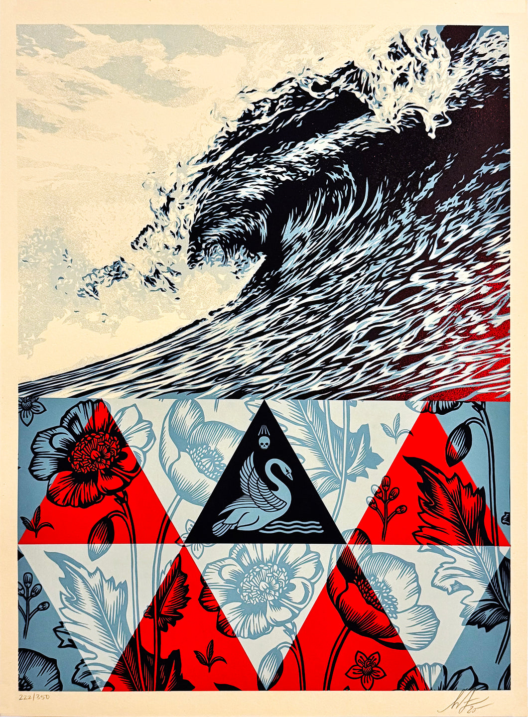 SHEPARD FAIREY 'Wave of Distress' (2025) Limited Edition Screen Print (#22)