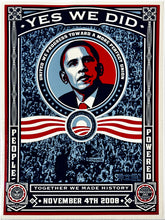 Load image into Gallery viewer, SHEPARD FAIREY &#39;Obama: Yes We Did&#39; (2008) Rare Original Inauguration Sticker