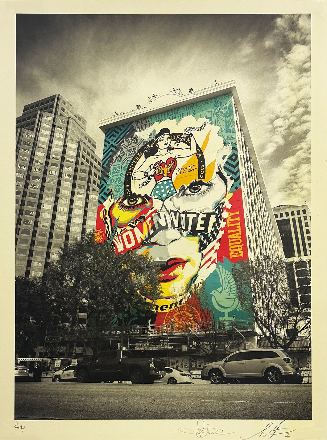 SHEPARD FAIREY x SANDRA CHEVRIER 'The Beauty of Justice & Equality' (2020) Screen Print (AP) - Signari Gallery 