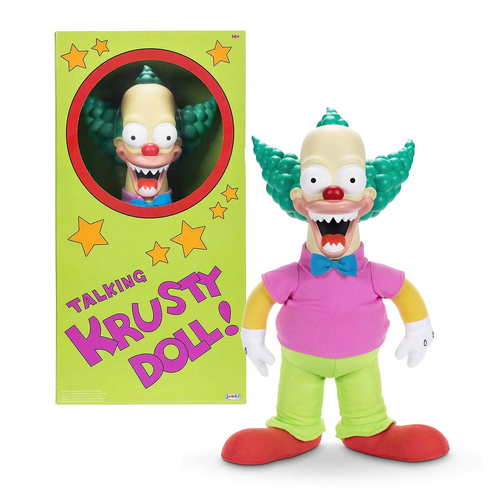 THE SIMPSONS 'Talking Krusty Doll' (2024) Good/Evil 16" Plush-body Figure