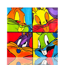 Load image into Gallery viewer, STEVE KAUFMAN &#39;Warner Bros.: Bugs Bunny Cartoon Quad&#39; (1998) Original Oil on Canvas - Signari Gallery 