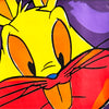 STEVE KAUFMAN 'Warner Bros.: Bugs Bunny Cartoon Quad' (1998) Original Oil on Canvas - Signari Gallery 
