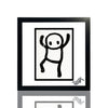 STIK 'Stik Character 1' (2011) RARE Custom Framed Hand-Drawn Sketch