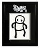 STIK 'Stik Character 2' (2011) RARE Custom Framed Hand-Drawn Sketch