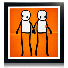 Load image into Gallery viewer, STIK &#39;Holding Hands&#39; (2020-org) Hackney Today Custom Framed LE Poster