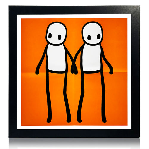 STIK 'Holding Hands' (2020-org) Hackney Today Custom Framed LE Poster