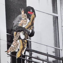 Load image into Gallery viewer, SUPREME x ANTIHERO &#39;Michael Jackson: Blanket Balcony&#39; (2020) Rare Framed Original Postcard/Sticker - Signari Gallery 