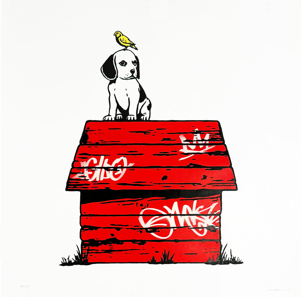 TRUST.iCON 'Dog & Bird' (2024) Silkscreen Print