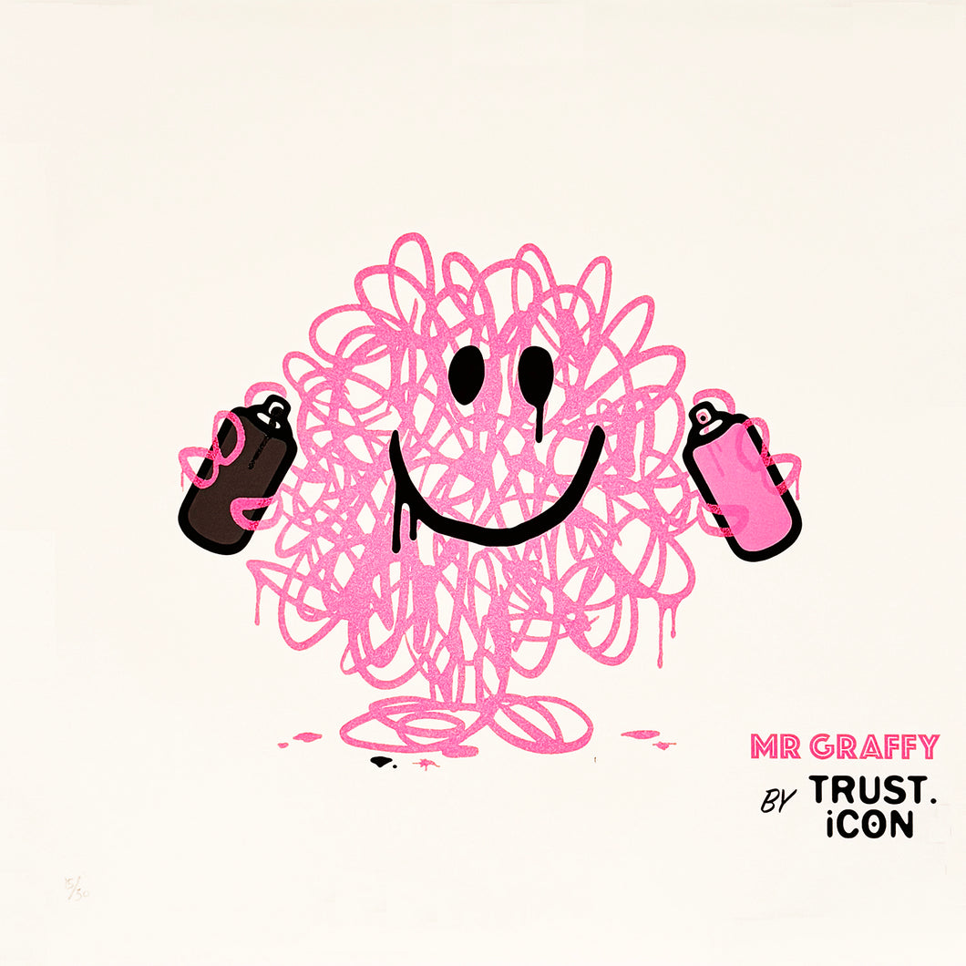 TRUST.iCON x MR. MEN 'Mr. Graffy' (2021) Silkscreen Print