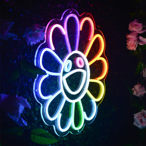 TAKASHI MURAKAMI (after) 'Flower' Acrylic/Neon Sign - Signari Gallery 