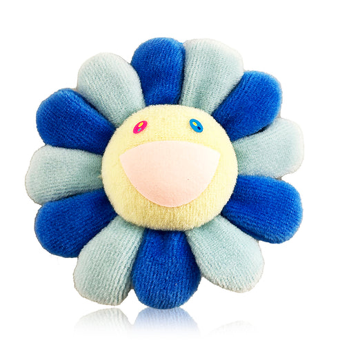 TAKASHI MURAKAMI x Kaikai Kiki 'Flowers' (blue/lt.blue) Plush Pin - Signari Gallery 