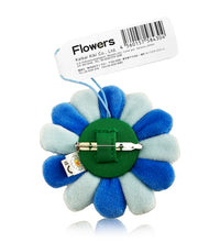 Load image into Gallery viewer, TAKASHI MURAKAMI x Kaikai Kiki &#39;Flowers&#39; (blue/lt.blue) Plush Pin - Signari Gallery 