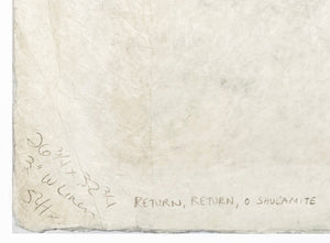 THEO TOBIASSE 'Return, Return O Shulamite' (1975) Lithograph on Linen - Signari Gallery 