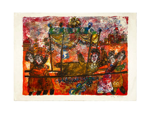 THEO TOBIASSE 'Return, Return O Shulamite' (1975) Lithograph on Linen - Signari Gallery 