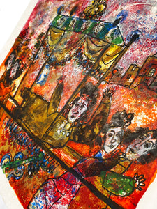 THEO TOBIASSE 'Return, Return O Shulamite' (1975) Lithograph on Linen - Signari Gallery 